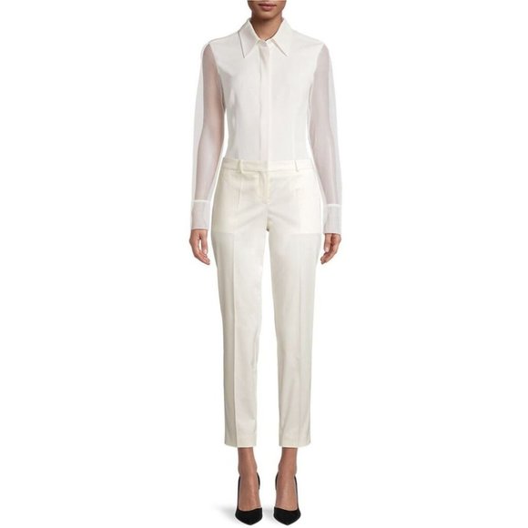Boss Tops - BOSS Bremmy Sheer Sleeve Blouse size 8